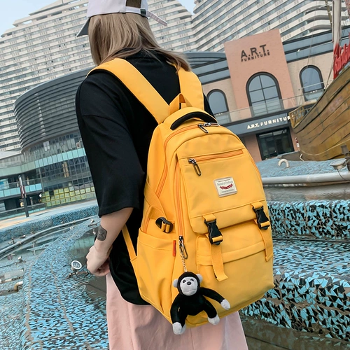 Ранец, универсальный брендовый рюкзак, Гонконг, в корейском стиле, для средней школы
