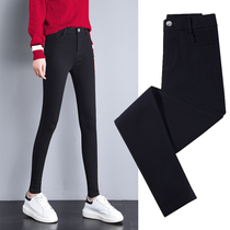 Leggings female outer wear spring and autumn 2021 new plus velvet magic slim wild small feet pencil black pants nine points