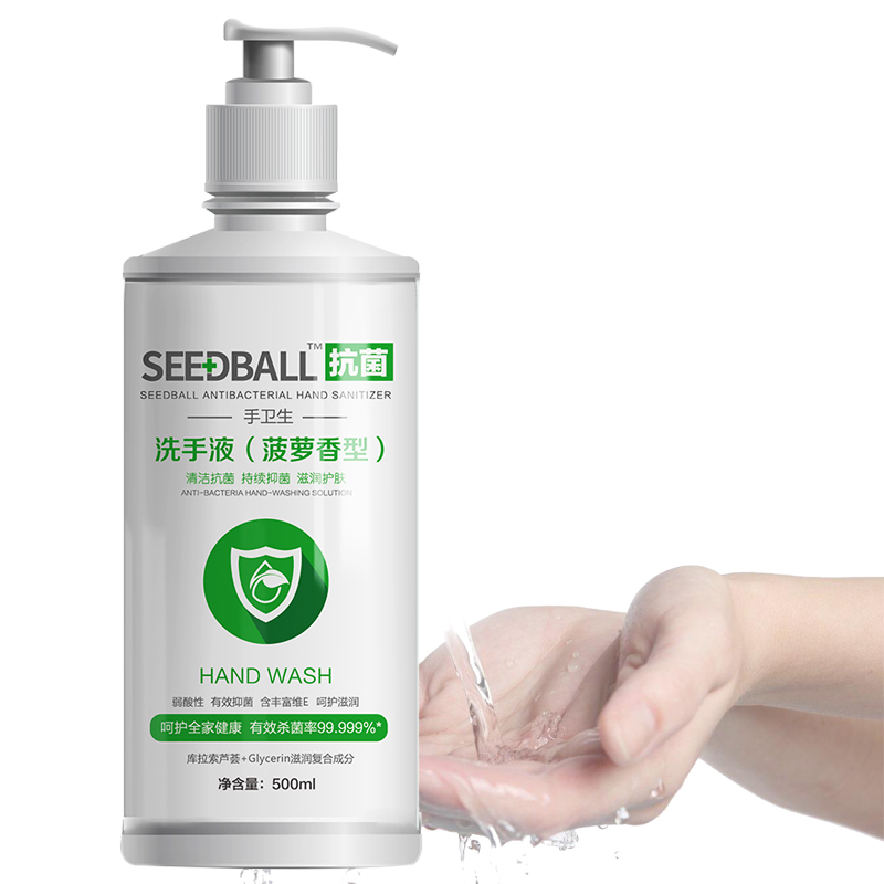 洗得宝家用抗菌洗手液500ml*2瓶装清洁去污杀菌消毒液儿童抗菌液