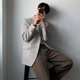 Casual Blazer for Men, Trendy Brand, Loose Fit, Korean Style, Stylish and Handsome, Single-Piece Suit Jacket, Business Blazer