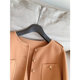 New product 30% cashmere small gold buckle palace fan small short double-sided cashmere coat coat H14FD2895