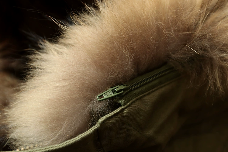 Phúc lợi mùa đông! Bộ lông phong phú ~ bộ lông ấm áp khổng lồ có thể tháo rời bên trong Dan áo dài Y60147 áo lót lông