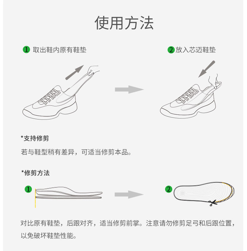 senthmetic 芯迈 C1002 防臭运动鞋垫 图23