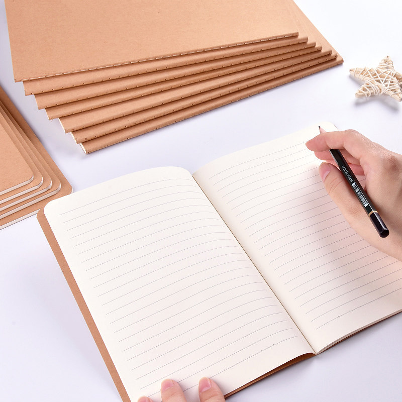 Suiron times a5 minimalist style Black kraft paper Notebook b5 Creative student car Line notepad 8 This dress