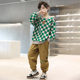 Boys' sweater suits 2022 autumn new children's boys and big boys Korean version of handsome and western style autumn boys' trendy children's clothing