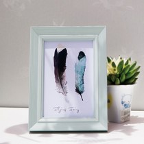 Simple photo frame setting 5 6 7 8 10 inch A4 creative wall photo combination fresh frame horizontal dazzle