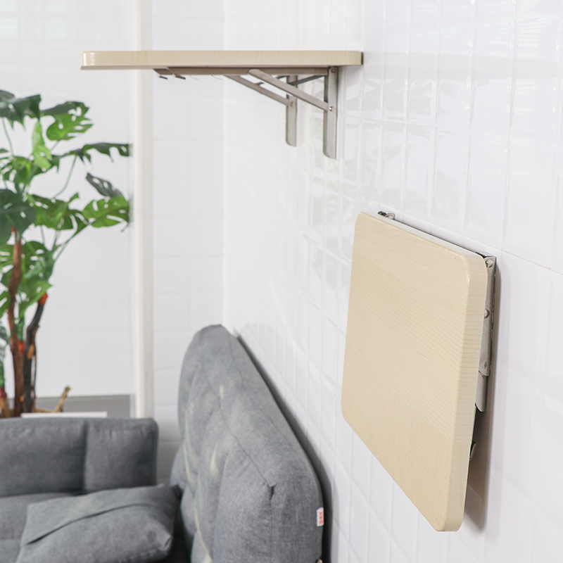 Foldable bedside shelf wall-mounted punch-free bedroom creative minimalist bedside locker to put mobile books