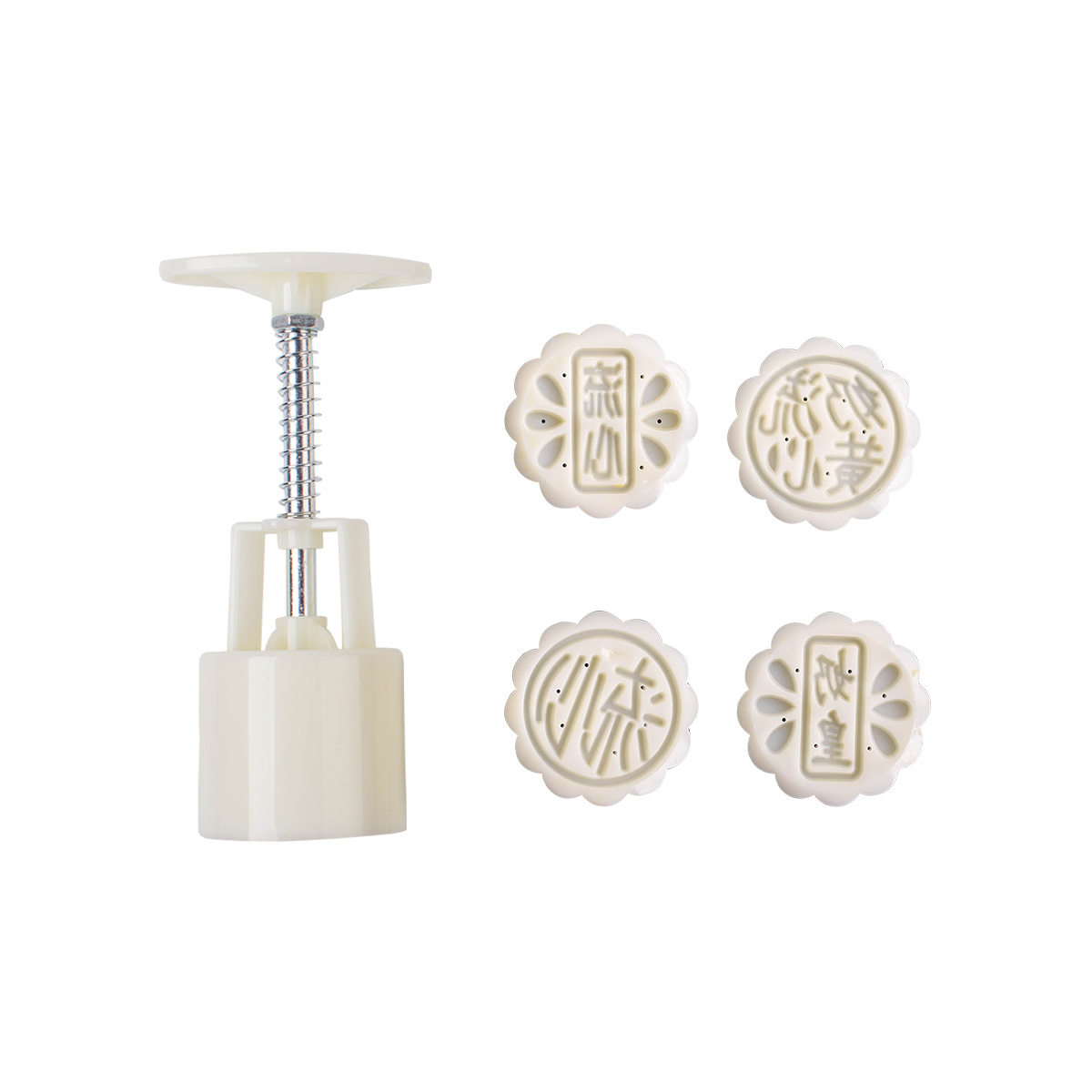 Mei Di household Cantonese moon cake mold hand-pressed round mung bean cake special mold 50-125g