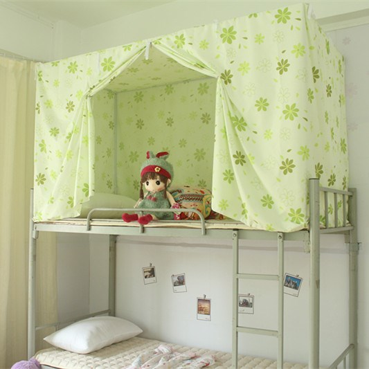 Fully enclosed five-sided integrated bed curtain Student bedroom upper bunk Lower bunk Mosquito net bed curtain shading and dust protection