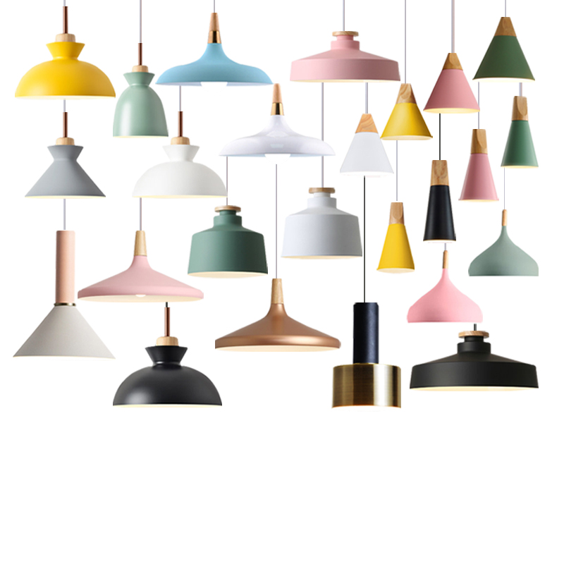 Dining room Lamp single-head modern minimalist creative personality creative shop Milk Tea Hotel Commercial Macaron Small Chandelia