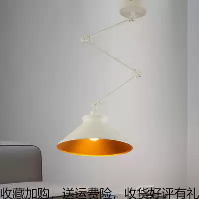 Nordic personality creative modern simple dining room bar atmospheric luxury bedside folding telescopic single head adjustable chandelier