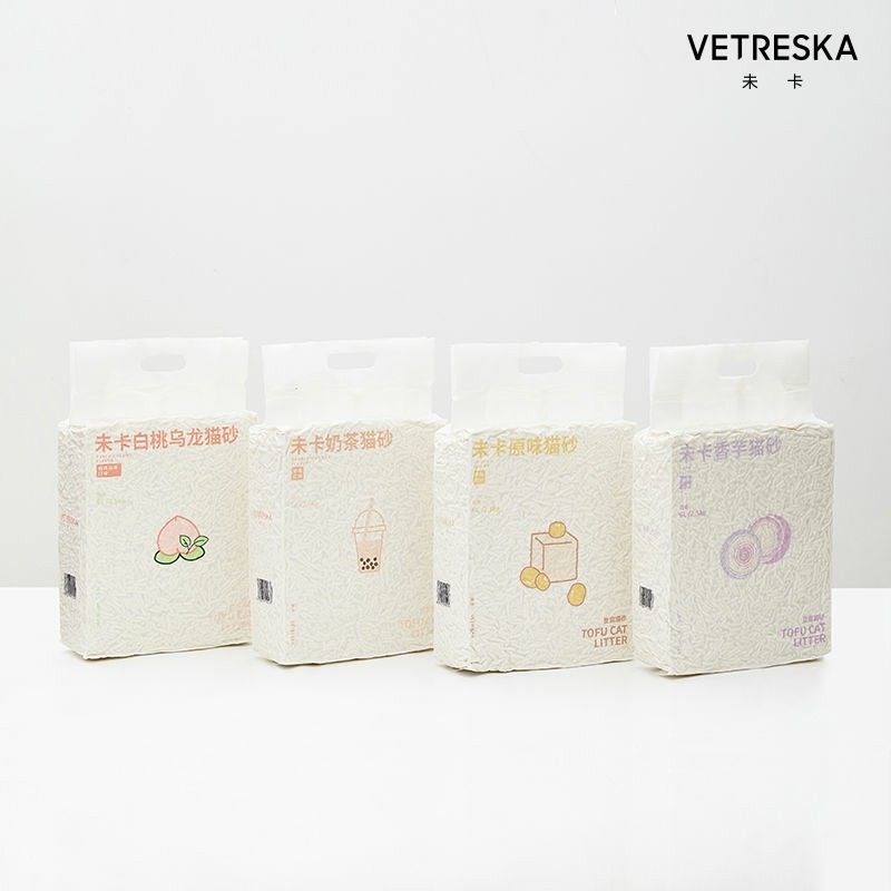 Unka Original Taste Tofu Cat Sand Easy To Combine Deodorant for Taste Cat Items 6L Pet Preferential Kitty 5 Cati