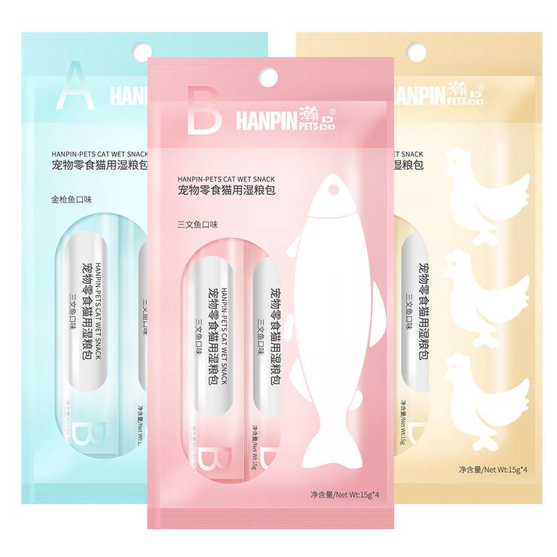 Meow fresh strips 15 gr * 12 kitten cat snacks small kitty canned fish cat food cat food and cat wet grain nutrition gain weight