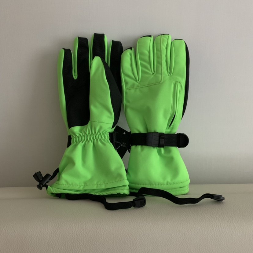 yauldstar detachable liner ski gloves female waterproof single-board double-board touchable mobile phone with lanyard