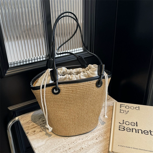 Модная летняя соломенная сумка на одно плечо для отдыха, городской стиль