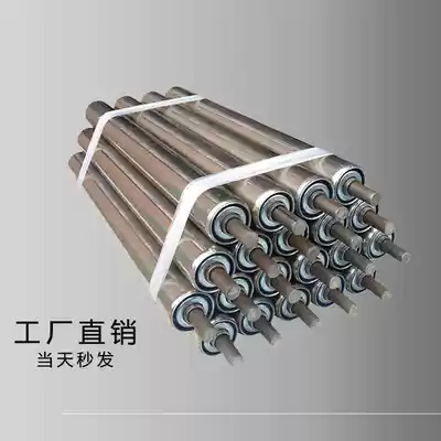 Galvanized non-powered roller stainless steel rubber roller conveyor belt roller assembly line roller Roller roller accessories