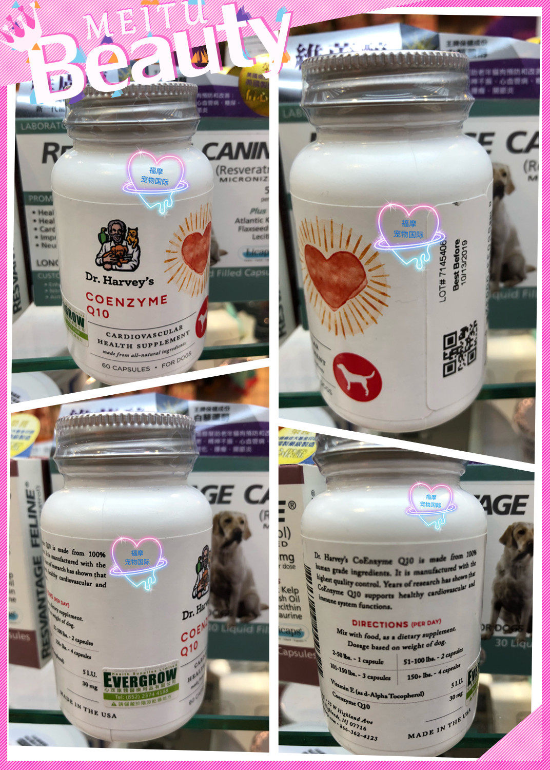 Hong Kong Buy American Dr Harveys coenzyme Q10 Care of 60 Puppies Cardiovascular Heart Health Products-Taobao