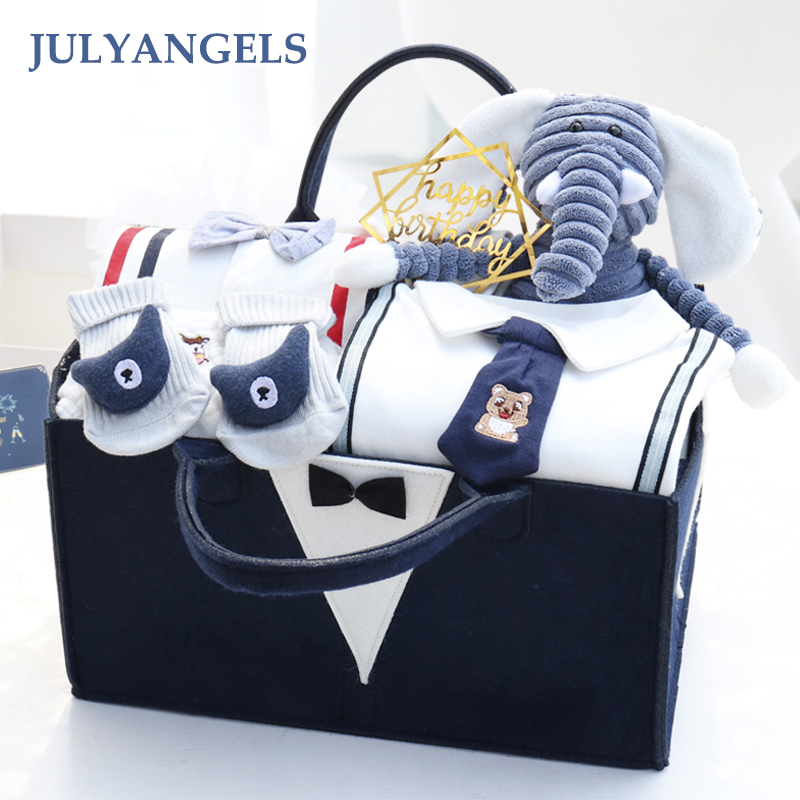Newborn baby gift box clothes set gifts high-end supplies meet spree full moon boy one year old spring, summer and autumn
