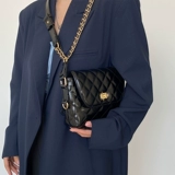 鹿子 Небольшой дизайнерский замок, сумка подмышку, сумка на одно плечо