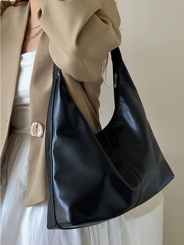 鹿子 Вместительная и большая дизайнерская ретро универсальная сумка на одно плечо