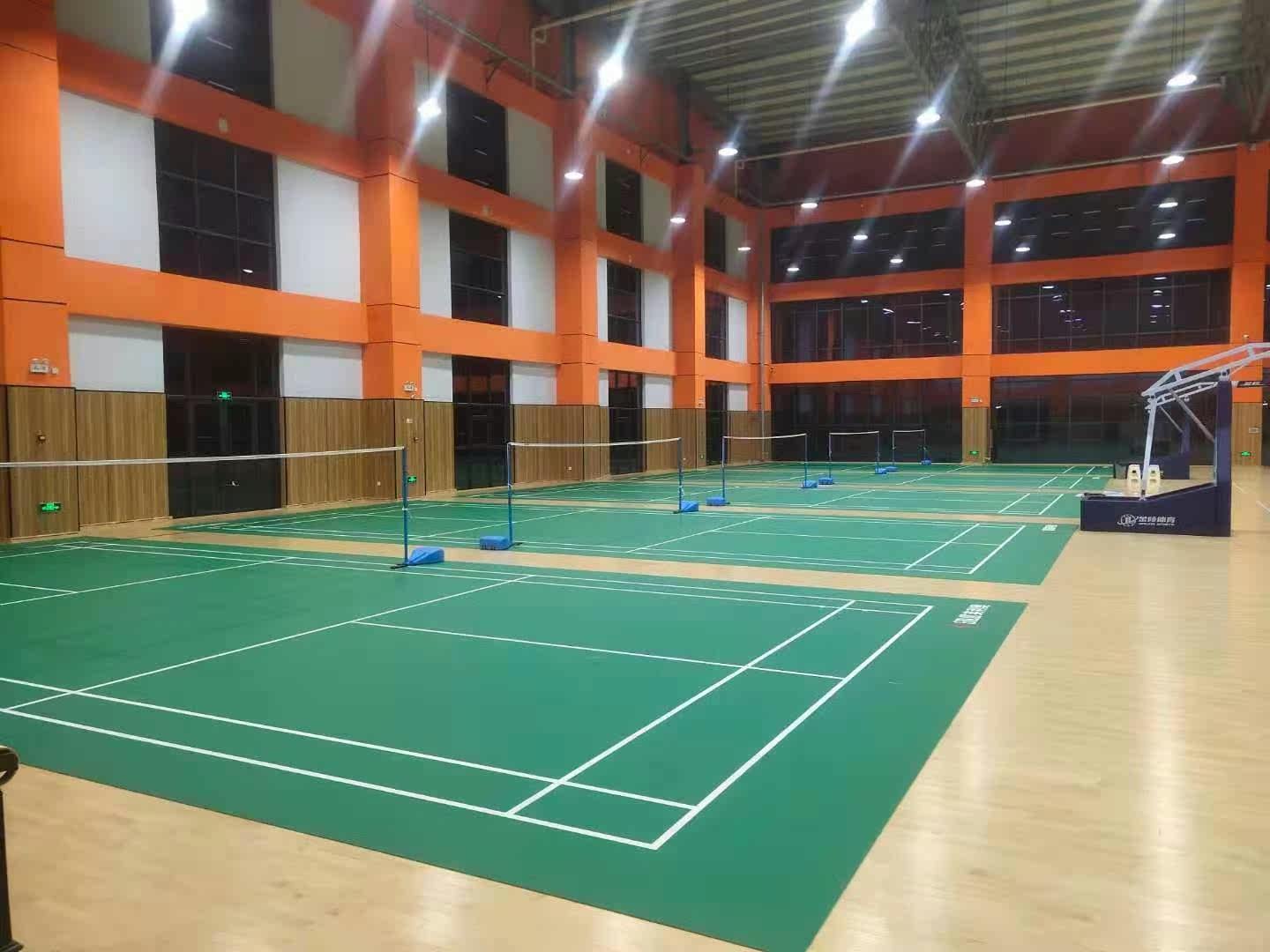 Badminton table tennis court floor pad pvc sports floor gym indoor and outdoor basketball court tennis ground glue