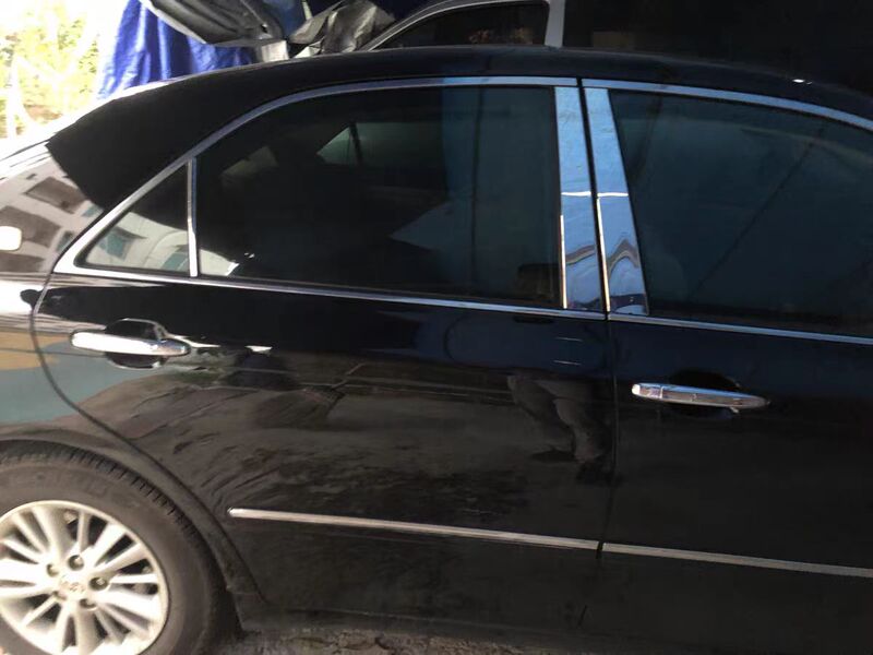 05-14 12Th/13Th Generation Old Crown Center Pillar Trim Stainless Steel Modified Car Window Trim B/C Pillar Protection