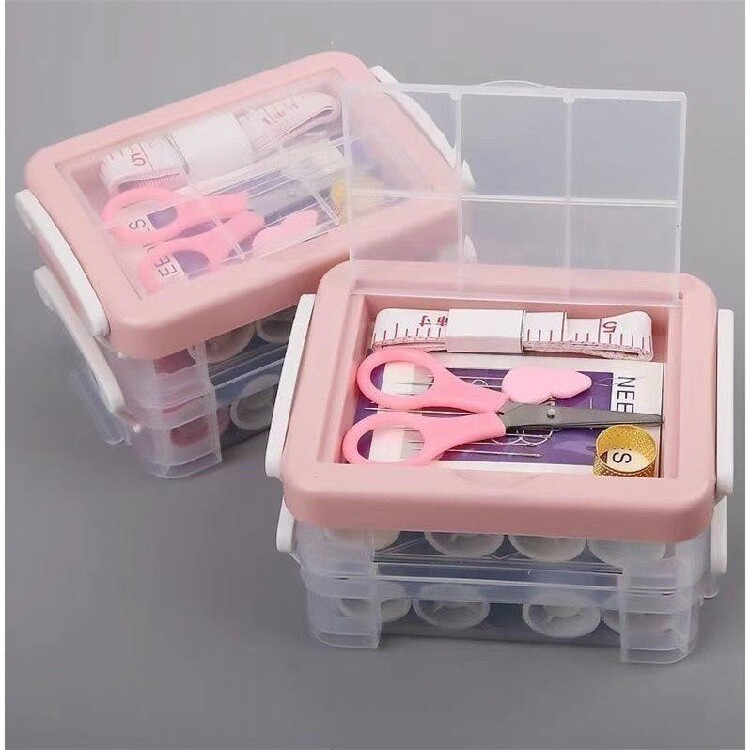 Needle box set home portable tool mini home needle and thread student dormitory small hand-sewn sewing kit
