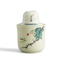 Hot jug Old-fashioned nostalgic wine vessel Hot Chinese white wine Sake rice wine ceramic wine warmer 