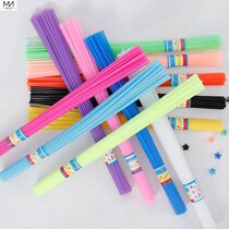 Production xingx tiao girls stack stars of the plastic pipe manual folding five-pointed star roses is a star for luck of straw