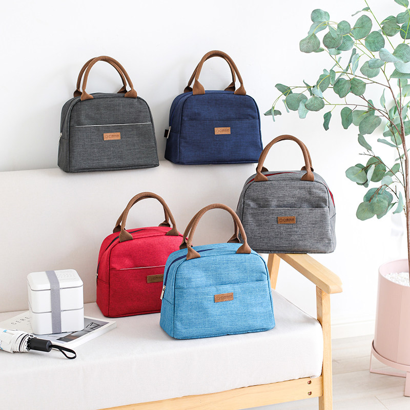 Fashion Lunch Box Handbag Aluminum Foil Thickened Large Capacity Insulation Bag Student Office Workers Lunchbox With Hand Meal Kits