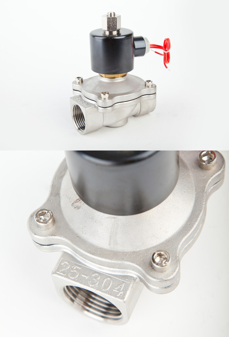 Газовый клапан 不锈钢304电磁阀 常开水阀气阀2s160-15 四分六分1寸 ac220vdc24v