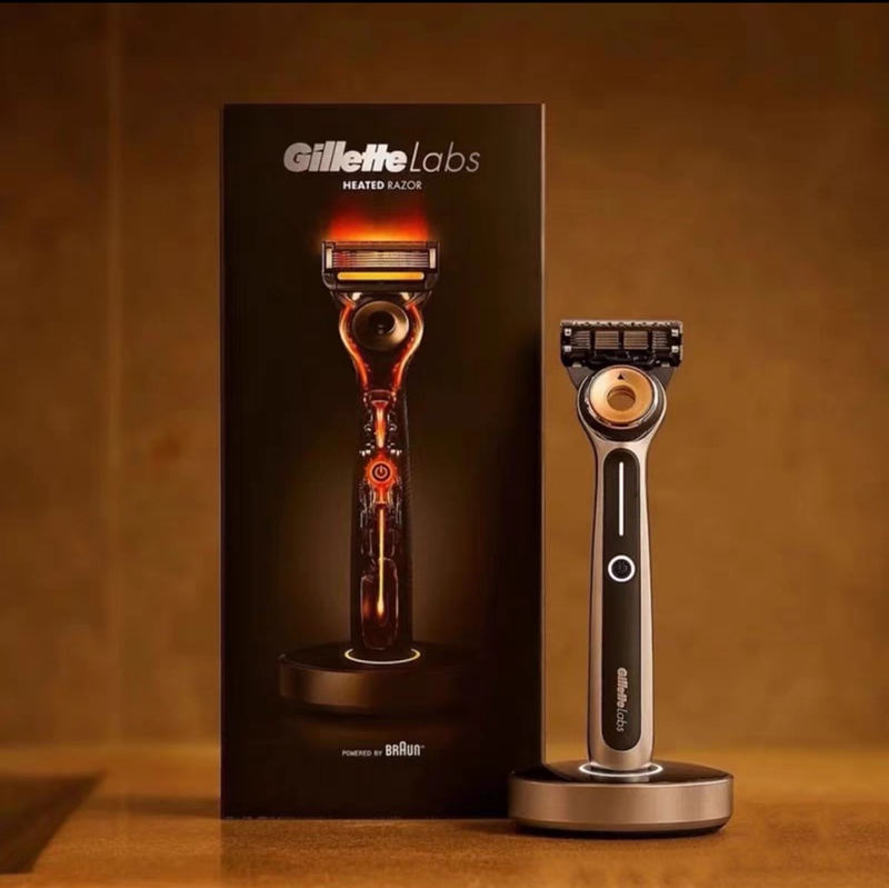 Gillette Labs Thermal Razor Five-Layer Blade Spa-Grade Heating Stone Manual Razor as a Gift for Men