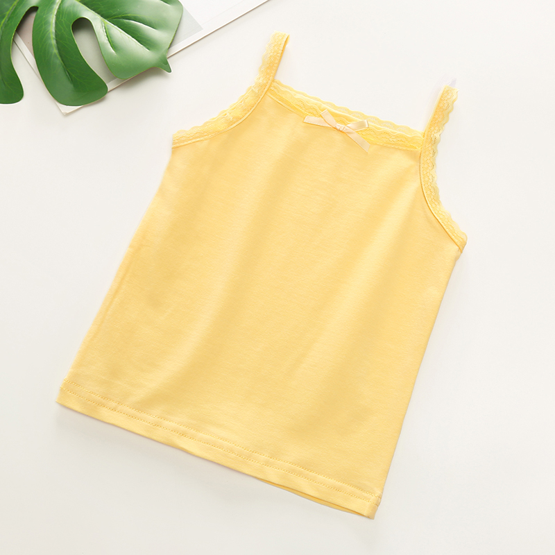 Thời trang cô gái mới sling vest mùa hè này mới phiên bản Hàn Quốc của baby candy màu trẻ em hàng đầu dương p.