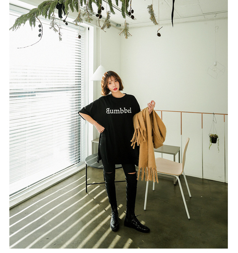 black ripped jeans garage