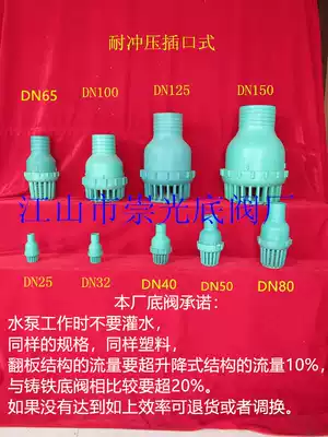 Corrosion-resistant water pump upper pumping sewage pump socket bottom valve (hose) connection DN25-150