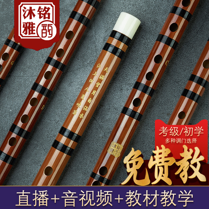 Flute Bamboo Flute Professional Crossflute Instrumental Beginners Eg Elementary School Students Playing Ccdg Tune Children Adults-Taobao