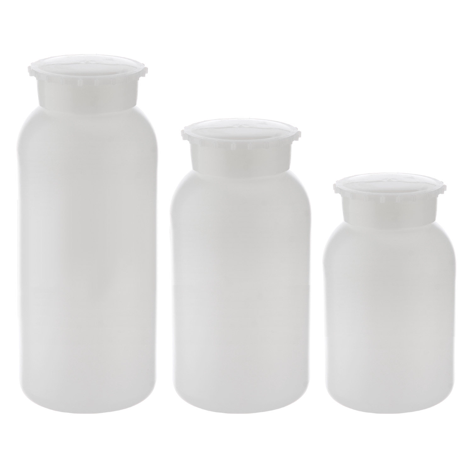 齿轮盖塑料大口试剂瓶650mL 带内盖HDPE塑料齿轮白色样品瓶留样瓶