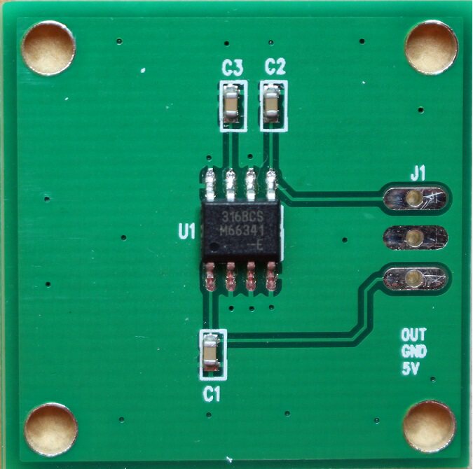 MLX90316 analog output Hall angle sensor non-contact angle sensor module