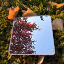 Xiaohongshus same style rounded corner mirror portable irregular special-shaped dressing mirror high-definition student photo props