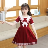 Летнее платье, комплект, детская юбка, подходит для подростков, детская одежда, в западном стиле