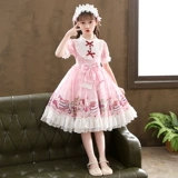 Летний наряд маленькой принцессы, платье, оригинальная юбка для школьников, стиль Лолита, в западном стиле, детская одежда