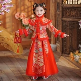 Зимнее детское ханьфу, наряд маленькой принцессы, китайский стиль