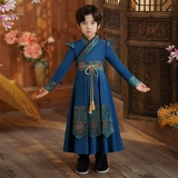 Зимнее ханьфу для мальчиков, детский пуховик, китайский стиль, увеличенная толщина