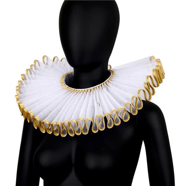 Ruff Collar, Fake Collar, Noble Collar, Shakespeare Collar, Cosplay Prop, Drama Exam, Npc Elizabethan Collar