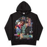 Rulee Juice Wrld Hip -Hop Vintage Retro Raw Hat -свитер зимой плюс бархатные длинные рукава