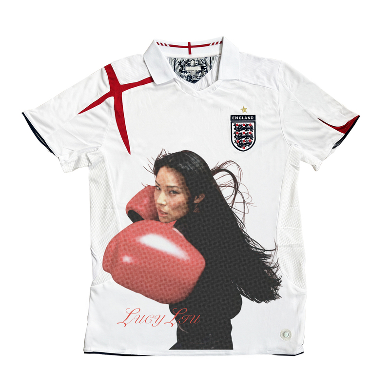 Rulee Black Afraid Lucy Liu Liu Yuling Red Gloves Vibe Portrait Spring and Summer Football Uniform Long Sleeves Short Sleeves