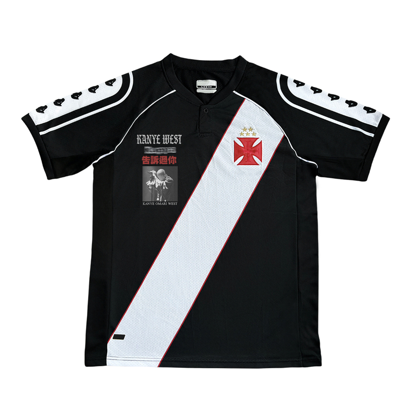 Rulee the Darkness Kanye West Is a Complete Ecore Retro Vibe Uniform Football Short-Sleeved Jersey