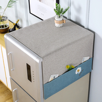 Nordic Fridge Dust Cover Gaibu Double Door Vegan Color Fresh Kitchen Single Open Door Geb Washing Machine Geb Universal