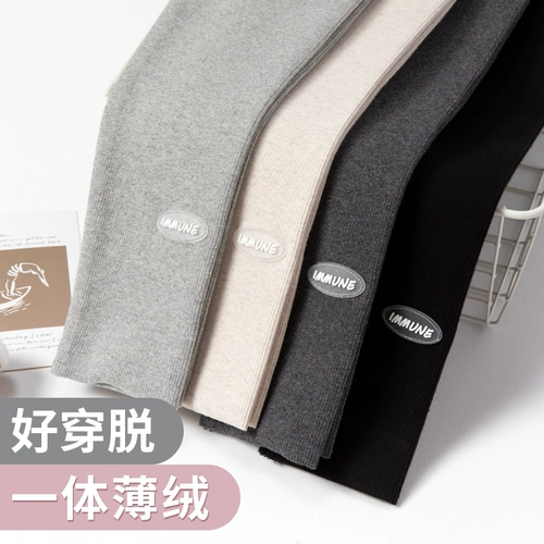 Бархатные осенние леггинсы, хлопковые тонкие детские штаны, подходит для подростков, в западном стиле