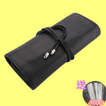 Makeup Brush Containing Bag Portable folding soft leather Makeup Brush Bag Empty Sleeve Professional Roll Strap Cashier Bag